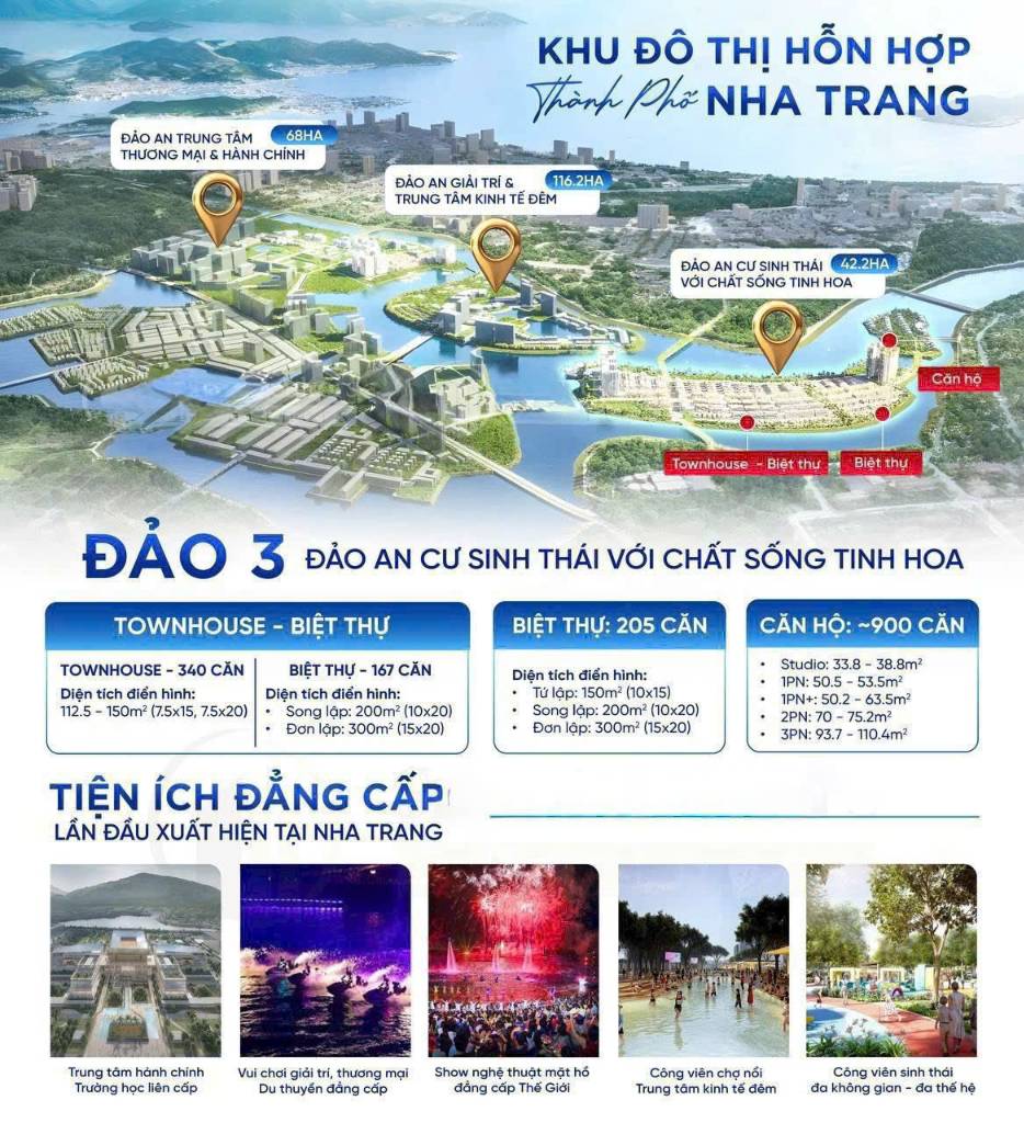 Dự án Sun Group, biệt thự liền kề Nha Trang, kiến tạo biểu tượng trái tim