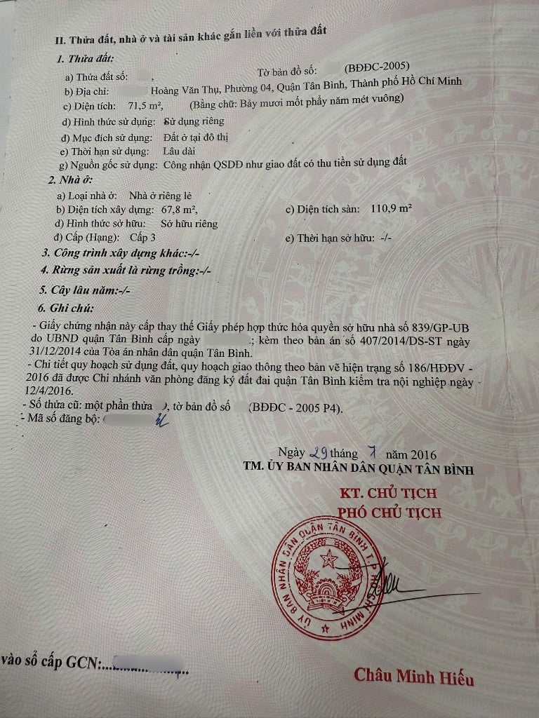 Bán nhà Hoàng Văn Thụ, Tân Bình, hẻm xe hơi 8m, dt 4,5x18m, 2 tầng, giá 13,5 tỷ