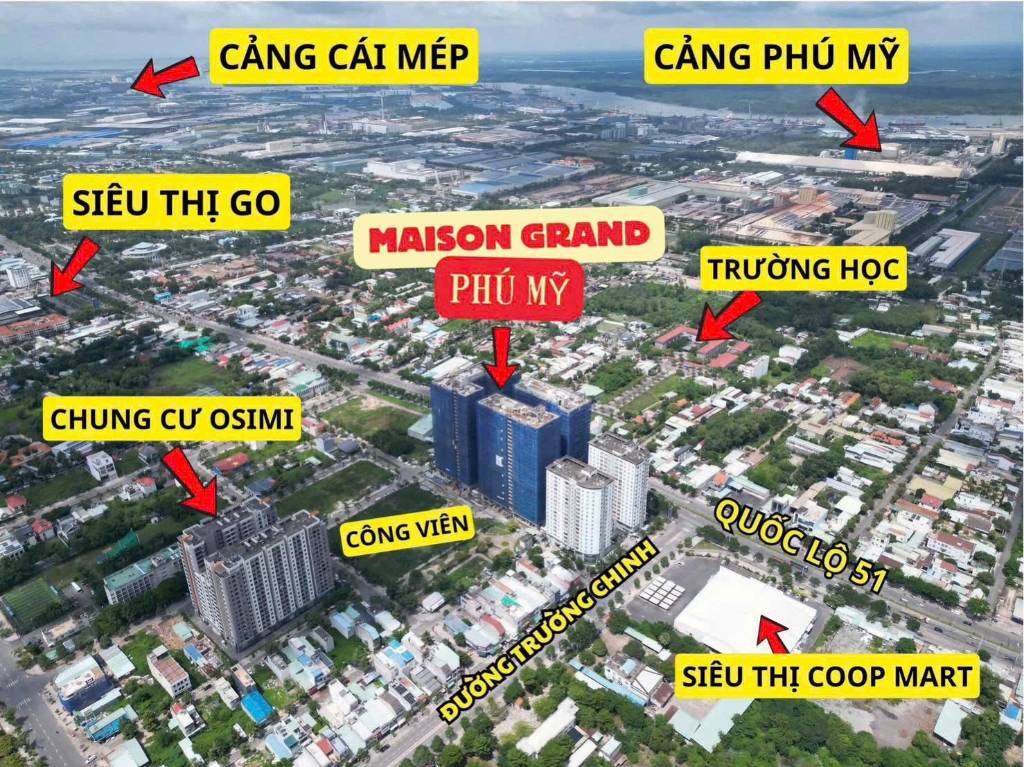 Bán căn hộ Maison Grand Phú Mỹ, Quận 7, 2PN 1WC, dt 58m2, vị trí đẹp, thanh toán từ 1 tỷ