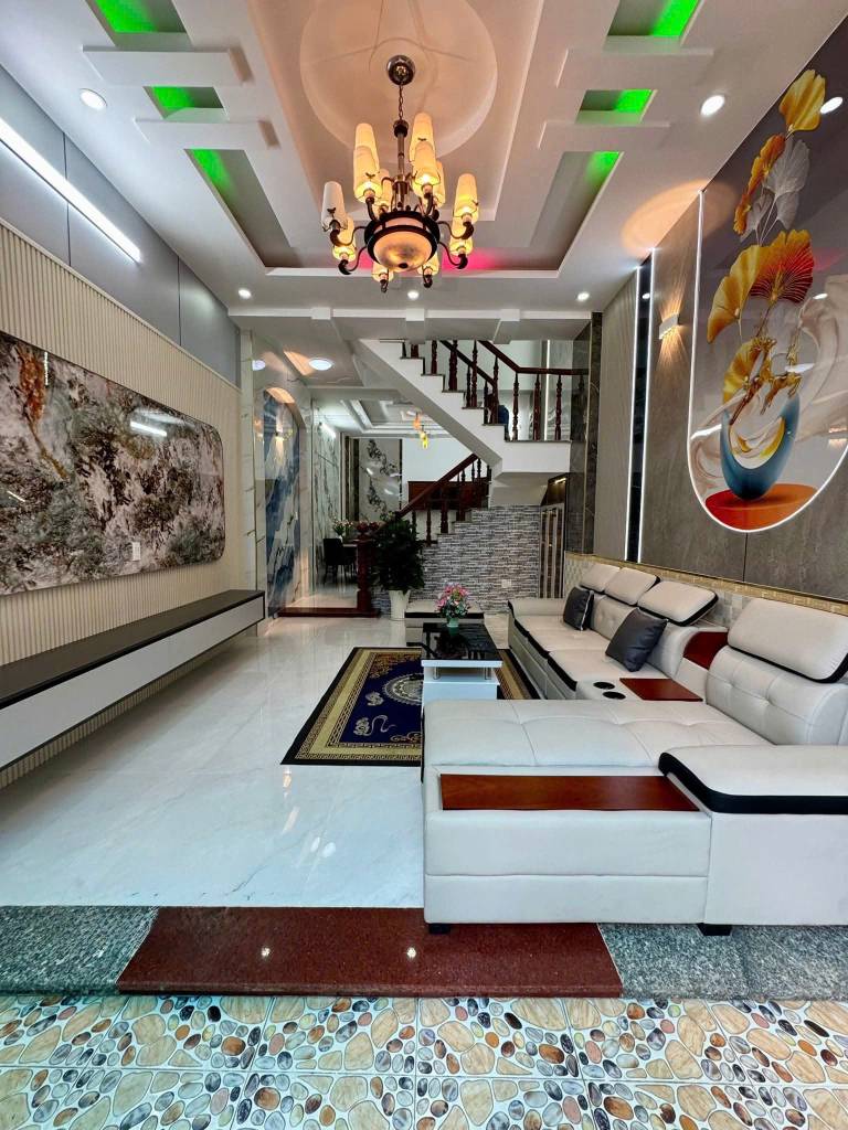 BÁN NHÀ 3 TẦNG HIỆN ĐẠI ĐƯỜNG LÂM THỊ HỐ, TRUNG MỸ TÂY, Q12, DT 52M2, GIÁ 5.45 TỶ