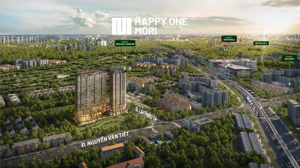 Bán căn hộ Happy One Mori, Lái Thiêu, tiện ích đỉnh, chuẩn phong cách Nhật, chỉ 600tr nhận nhà