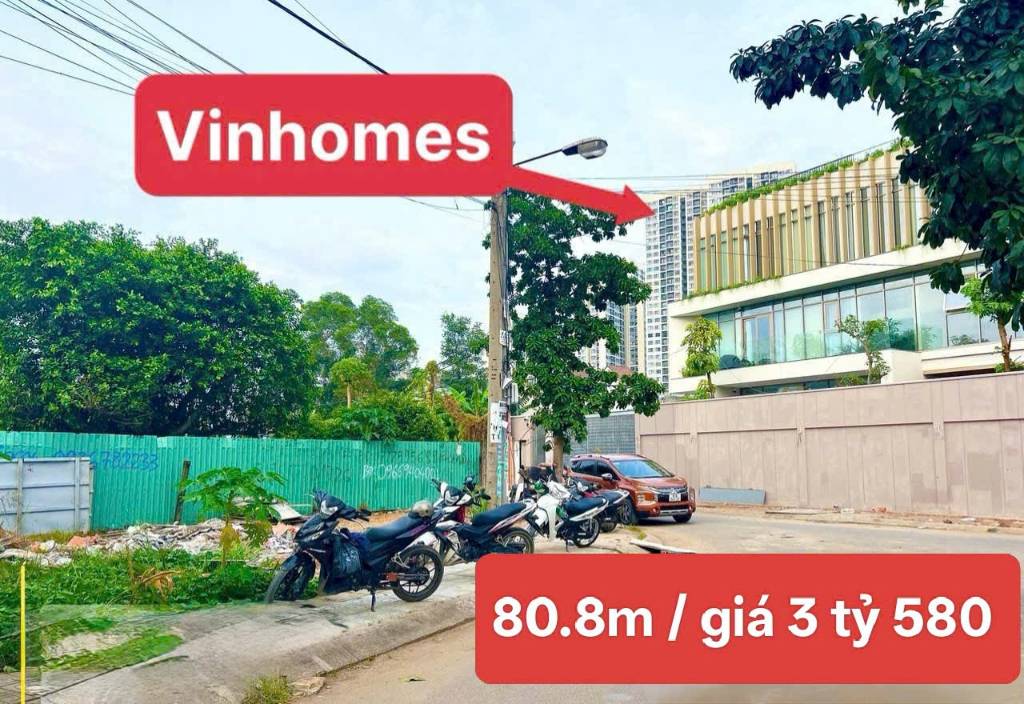 Bán lô đất P.Long Thạnh Mỹ, 80,8m², sát Vinhomes Quận 9, giá chỉ 3 tỷ 580