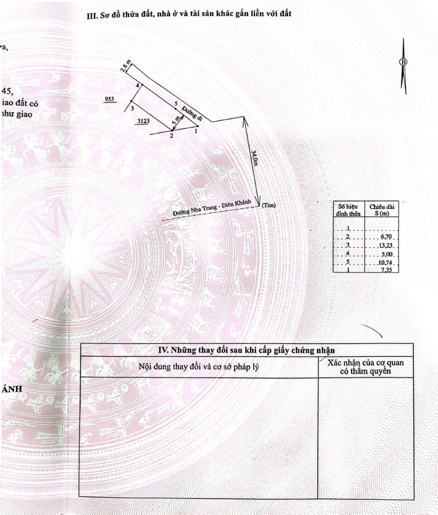 Bán lô đất mặt tiền đường Võ Nguyên Giáp , xã Diên Toàn . Dt 79m2 có 68,5m2 thổ cư. Giá 3,5 tỉ TL