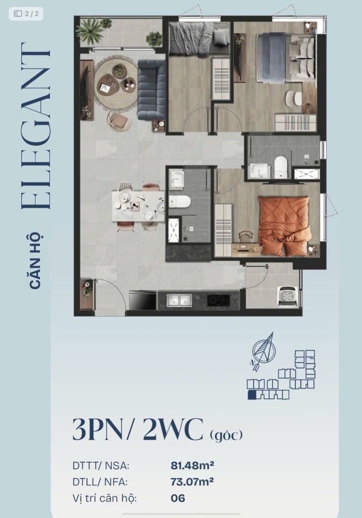 Bán căn hộ TT AVIO, 82m2, nội thất cơ bản, thanh toán chỉ 9tr/tháng