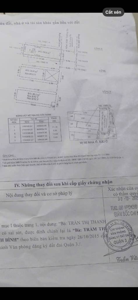 BÁN NHÀ TRƯỜNG SA-39,1M2/42M2-3TẦNG-3,4Mx12M-8,8TỶ-P.12,Q.3-MẶTTIỀNHẺM-Ở+KINHFDOANHĐANGÀNHNGHỀ.