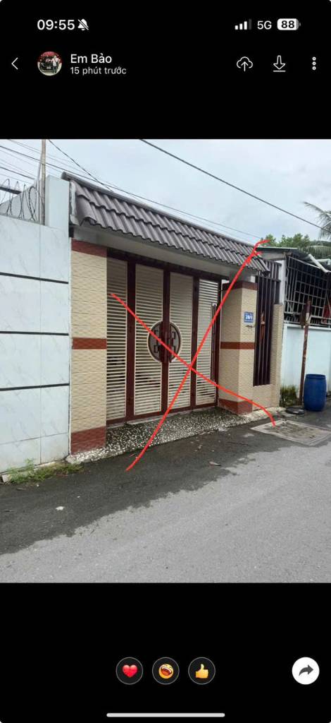 Bán nhà 2 lầu xây kiên cố (5x22) sổ hoàn công gần bệnh viện Hạnh Phúc đường nhựa 5m Hơn 4T