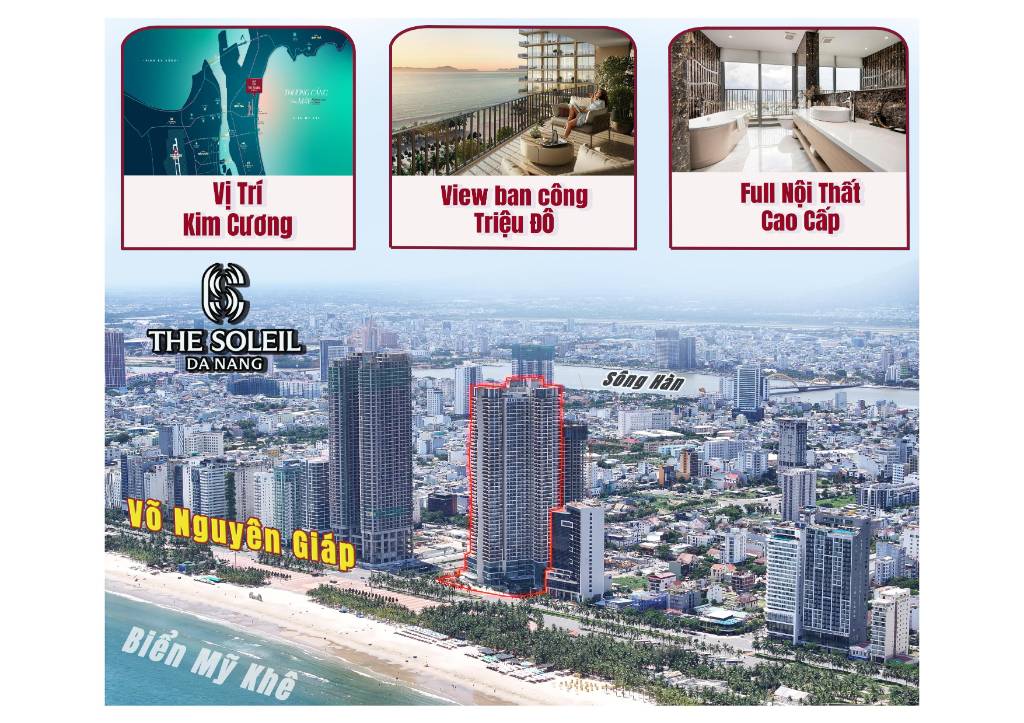Bán căn hộ Soleil Đà Nẵng, bàn giao full nội thất trong Q1/2026, chiết khấu đến 15,5%