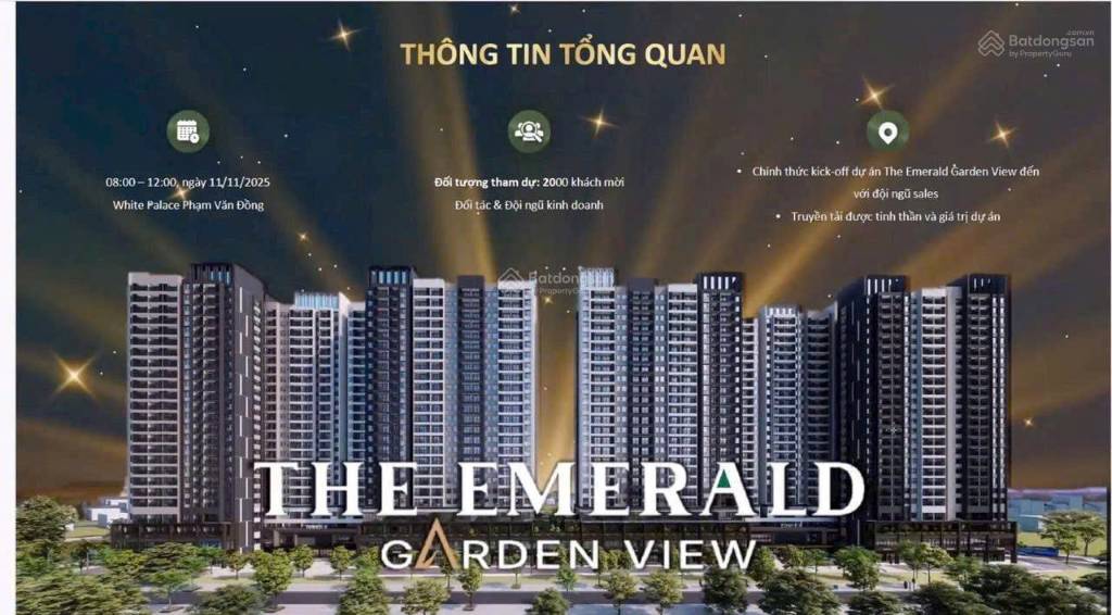 Bán căn hộ The Emerald Garden View, căn hộ xanh chuẩn resort ngay trung tâm Thuận An, chỉ 1,39 tỷ