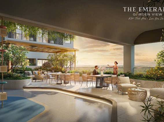 Bán căn hộ The Emerald Garden View, căn hộ xanh chuẩn resort ngay trung tâm Thuận An, chỉ 1,39 tỷ