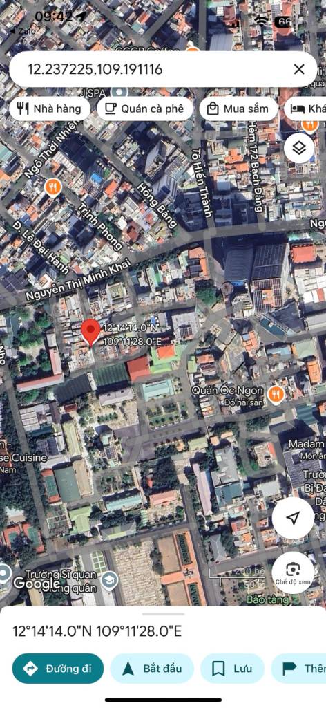 Bán Đất 94.5 m2 hẻm ô tô Đường Nguyễn Thị Minh Khai, Nha Trang, Khánh Hòa - Giá Tốt. Cách biển 700m