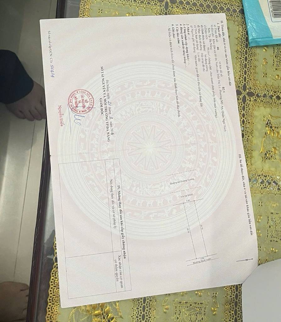 Bán 90m2 đất 233 An Dương Vương (Hướng Tây), kề Sông Hàn, P. Mỹ An, Ngũ Hành Sơn. 11.8 tỷ.