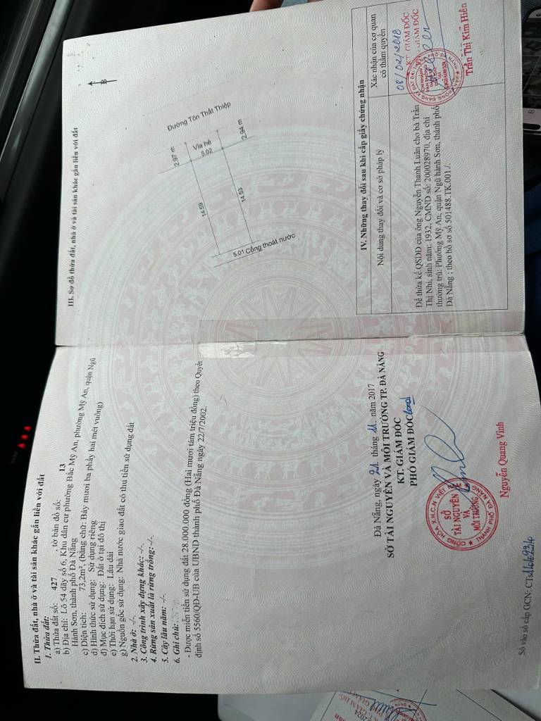 73m2/10 tỷ,Đường Tôn Thất Thiệp,Sát Biển Mỹ Khê, Đà Nẵng, H:Đông