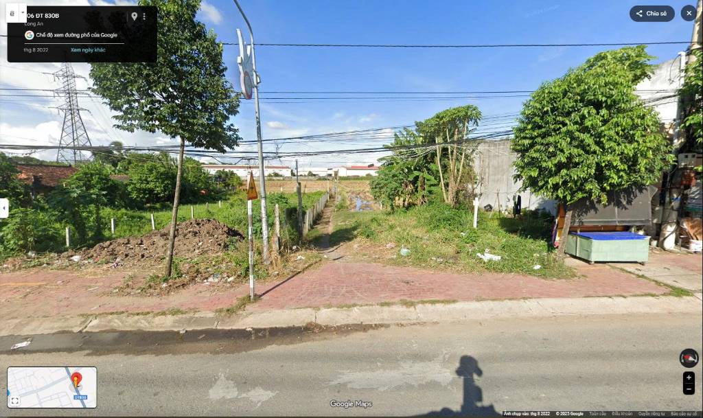 BÁN 2 LÔ ĐẤT BẾN LỨC, LONG AN, MT DT830, 10X46M, 100% THỔ CƯ, SẴN SỔ CÔNG CHỨNG NGAY