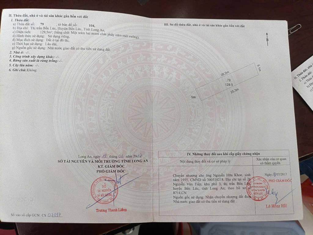 BÁN 2 LÔ ĐẤT BẾN LỨC, LONG AN, MT DT830, 10X46M, 100% THỔ CƯ, SẴN SỔ CÔNG CHỨNG NGAY