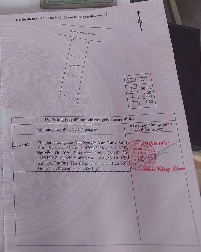 Ngợp cần bán đất 7x27, sẵn 60m thổ cư, thị trấn Ngãi Giao giá 1,2 tỷ TL