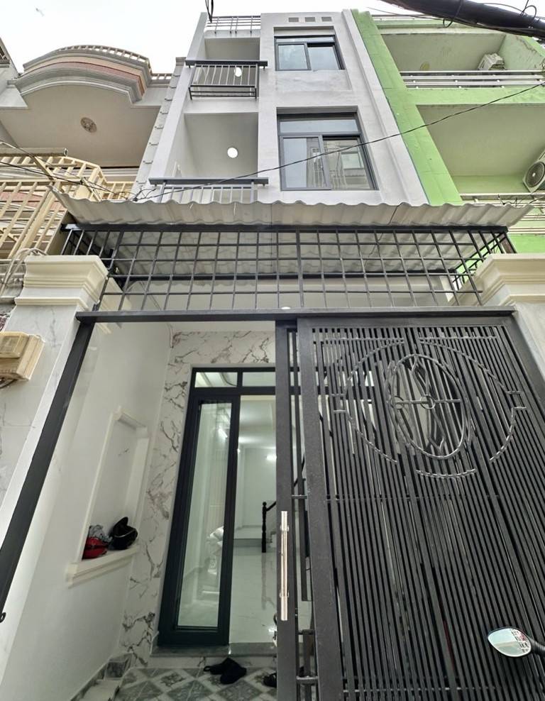 HẺM XE HƠI, NHÀ MỚI 4 Tầng 4PN 52m2 (3.8 x 14), P13 Bình Thạnh, giá 9.2 ty TL