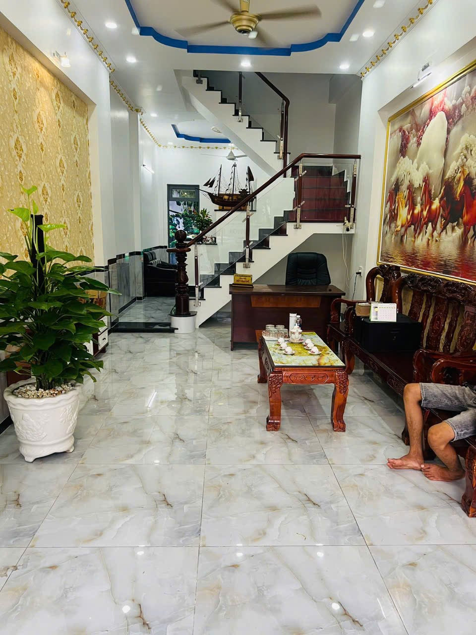 BÁN NHÀ TRỤC CHÍNH KDC PHÚ HỒNG ĐẠT, THUẬN AN, 3 TẦNG 60M², GIÁ 4,55 TỶ ~75,8TR/M²