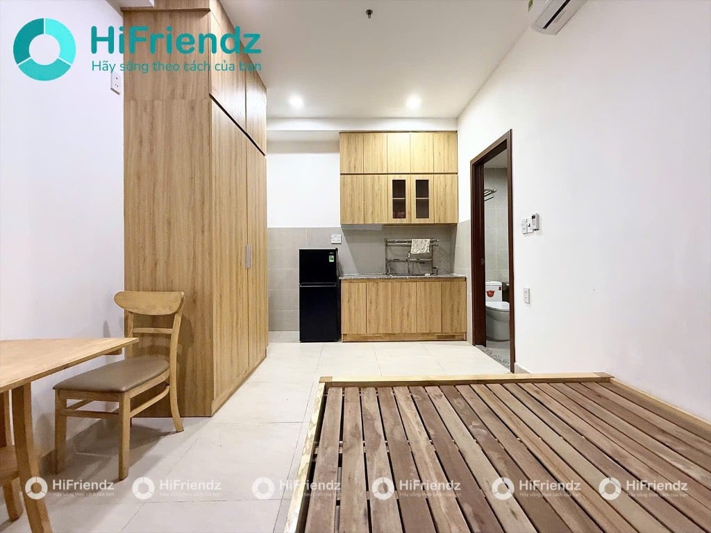 CHO THUÊ CĂN STUDIO ĐƯỜNG LÊ VĂN THỌ, FULL NỘI THẤT