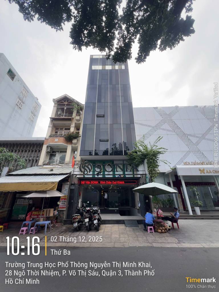 Bán tòa nhà mặt tiền Ngô Thời Nhiệm P Võ Thị Sáu Q3, 6x15m, hầm 7 lầu, HDT 203tr/tháng giá 75 tỷ