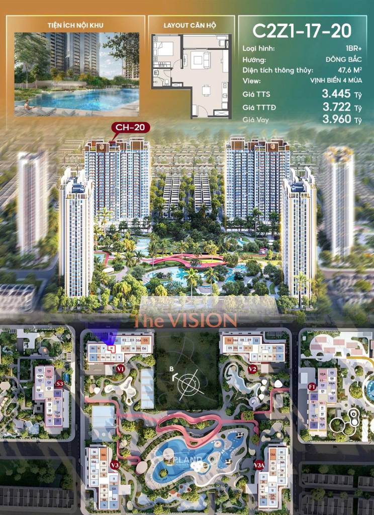 Bán căn hộ Masteri Era Landmark, 1pn, view bắn pháo hoa, thanh toán linh hoạt