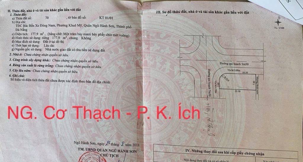 Bán đất đường Nguyễn Cơ Thạch và Phạm Khiêm Ích, 2 mặt tiền, 178m2, 19 tỷ, sát Biển Mỹ Khê