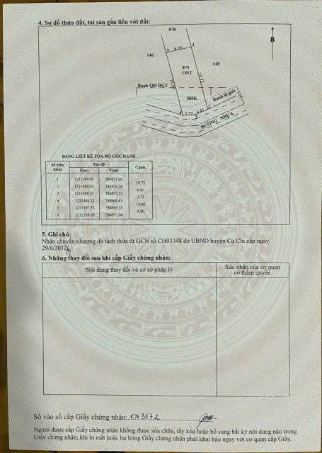 Bán đất mặt tiền Nguyễn Thị Ni, trung tâm Thái Mỹ, Củ Chi, sát cây trôm Mỹ Khánh TL7