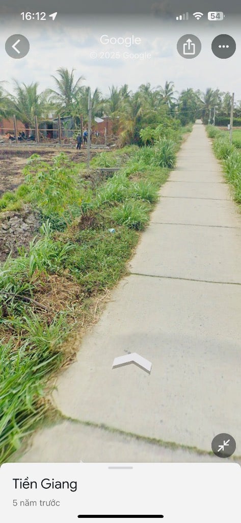 Bán đất Thạnh Nhựt, Gò Công Tây, mặt tiền bê tông 4m, ngang 38,5m, dài 42,5m, giá 1,25 tỷ