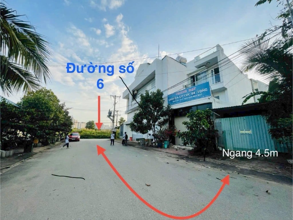 BÁN ĐẤT NỀN MẶT TIỀN ĐƯỜNG 6, LONG BÌNH, LIỀN KỀ VÀNH ĐAI 3, GIÁ TỐT CHỈ 4,65 TỶ