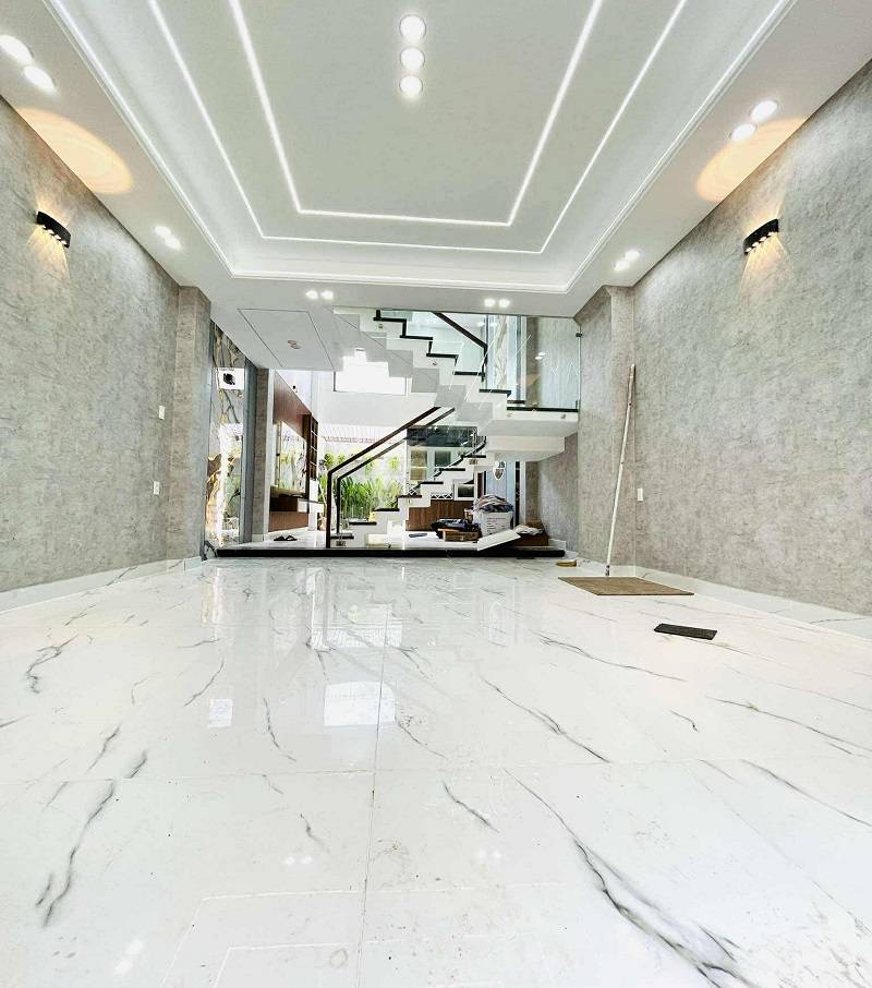 Bán nhà Bình Hưng Hoà B, Bình Tân, xe ngủ trong nhà, 51m2 4 tầng, 4PN, mới cáu, giá rẻ