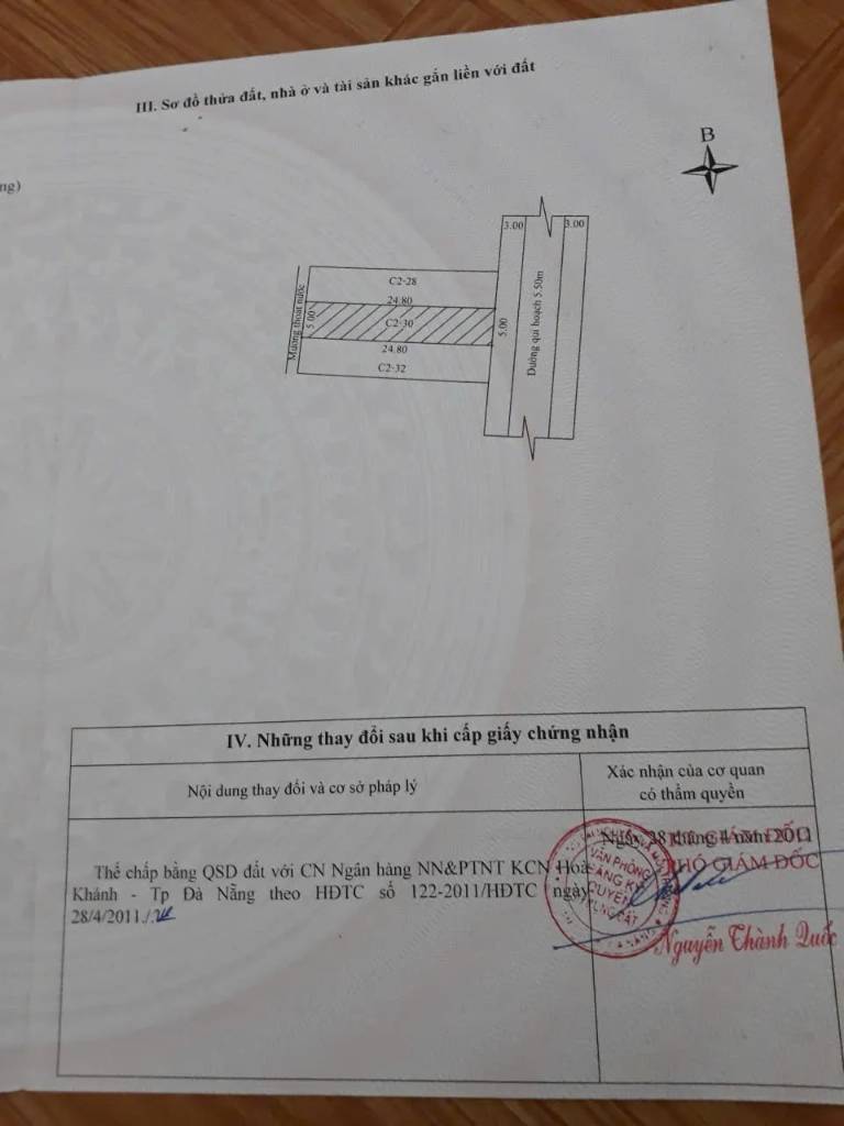 Bán đất Cẩm Bắc 4, Cẩm Lệ, lô đất đẹp 124m², khu dân cư an lành, giá tốt