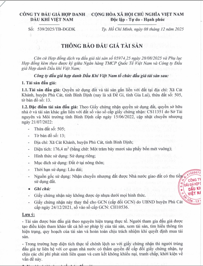 Bán đất Xã Cát Khánh, huyện Phù Cát, tỉnh Bình Định, nay là xã Đề Gi, tỉnh Gia Lai