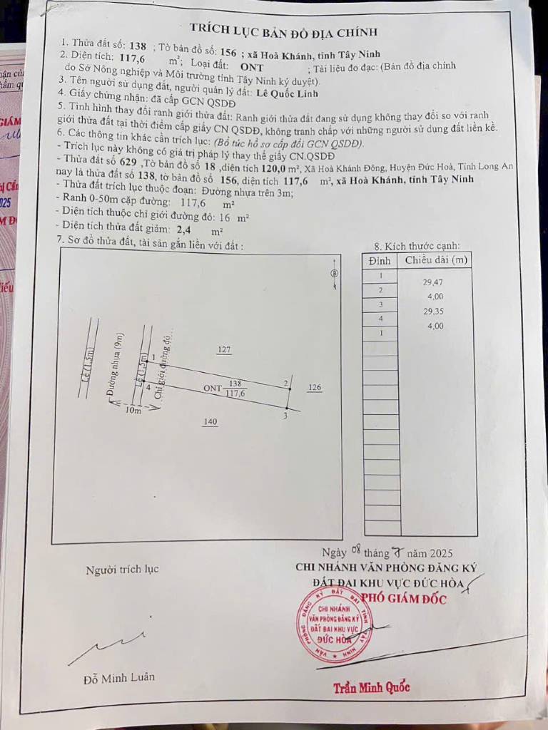 Chủ bán nhà đường số 2 Bình Lợi, Hoà Khánh Đông, Đức Hoà, cấp 4 mặt tiền nhựa 10m