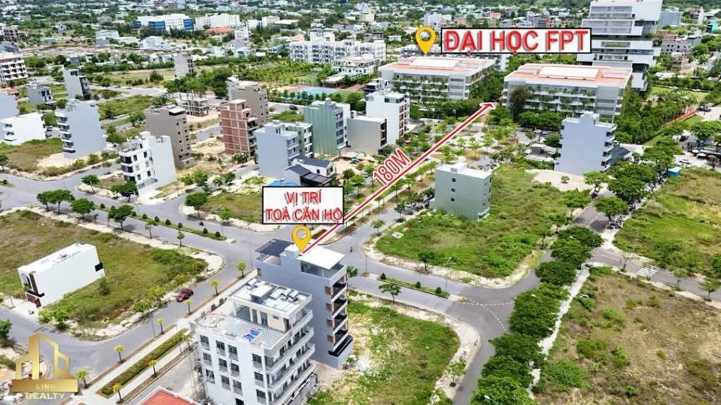 Bán tòa căn hộ Hòa Hải, Ngũ Hành Sơn, 6 tầng, 17 phòng, full khách, gần ĐH FPT