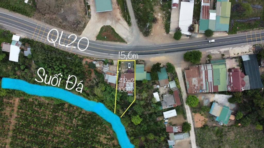 Bán đất mặt tiền Quốc lộ 20, Lâm Đồng, di chuyển đến sân bay Liên Khương chỉ 25 phút