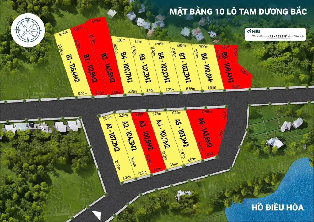 BÁN ĐẤT TAM ĐẢO, FULL THỔ CƯ, VEN KCN TAM DƯƠNG BẮC, CHỈ TỪ 5XX TRIỆU/LÔ
