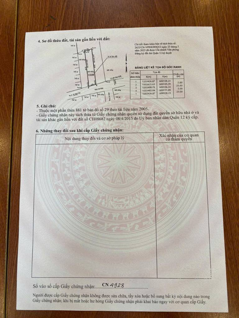 BÁN ĐẤT THẠNH XUÂN 25, QUẬN 12, GẦN LÊ THỊ RIÊNG, TRUNG TÂM THỂ THAO, CHỢ, UBND PHƯỜNG