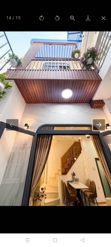 BÁN NHÀ BÌNH THẠNH, NGAY CẦU THỦ THIÊM, 2 TẦNG 54M2, FULL NỘI THẤT, SẴN DÒNG TIỀN