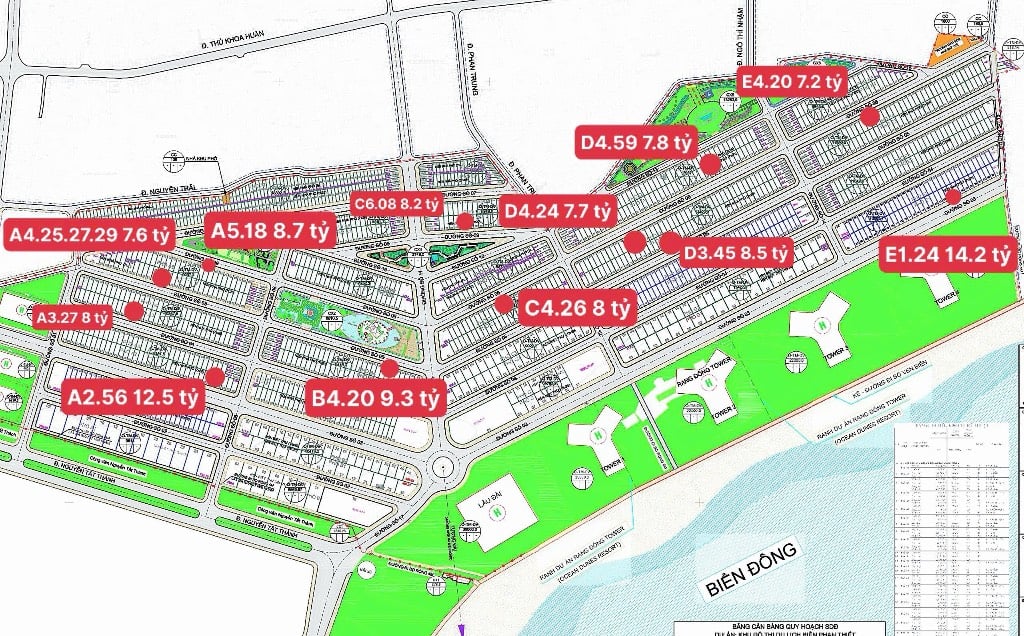 Bán đất nền dự án Ocean dunes - Khu đô thị Phố biển rạng đông, Phường Phú thuỷ Phan Thiết