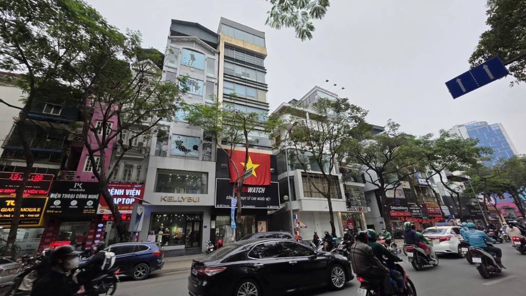 Bán toà nhà 6 tầng mặt phố Thái Hà, giá thỏa thuận, 69m2, đẹp, nhiều tiện ích, Đống Đa, Hà Nội
