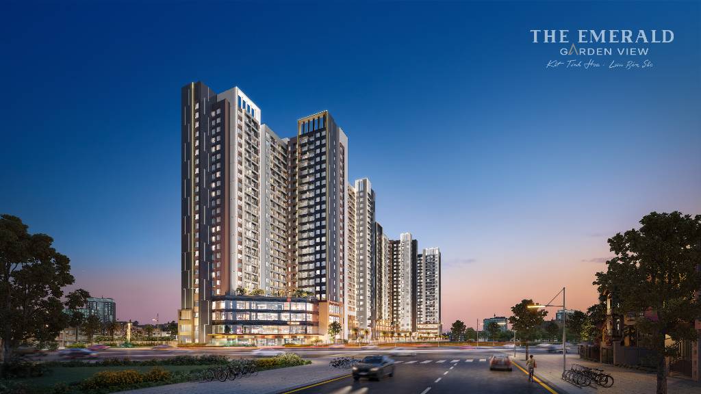 Bán căn hộ The Emerald Garden View, Thuận An, liền kề Quốc Lộ 13, giá rẻ 2.4 tỷ