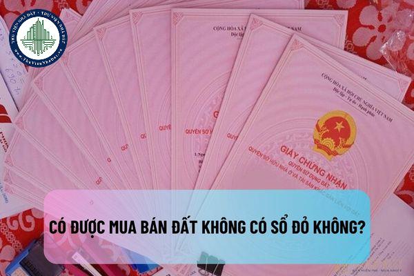 Có được mua bán đất không có Sổ đỏ không? Mua bán đất không có Sổ đỏ bị phạt thế nào?