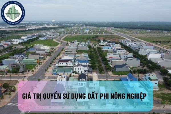 Trong hoạt động định giá đất, giá trị quyền sử dụng đất phi nông nghiệp được tính theo phương pháp thu nhập như thế nào?