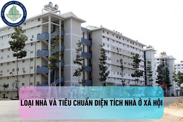 Loại nhà và tiêu chuẩn diện tích nhà ở xã hội được đầu tư xây dựng theo dự án phải đảm bảo các yêu cầu gì?