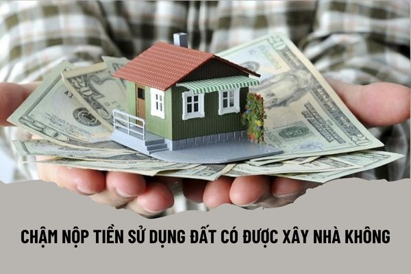 Chậm nộp tiền sử dụng đất có được phép xây nhà trên đất đó không?