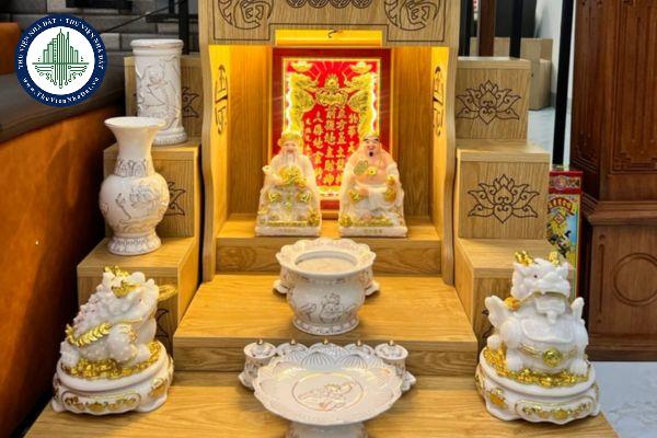 Hướng dẫn chọn kích thước bàn thờ ông Địa đúng chuẩn phong thủy