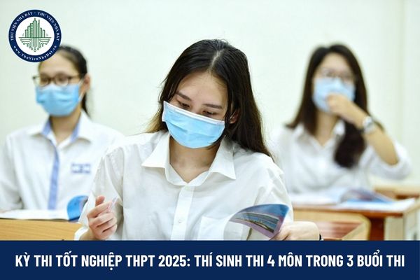 Kỳ thi tốt nghiệp THPT 2025: Thí sinh thi 4 môn trong 3 buổi thi