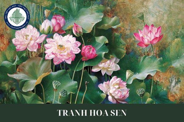 Sử dụng tranh hoa sen trong nhà theo phong thủy để tạo không gian sống thanh tịnh và an lành