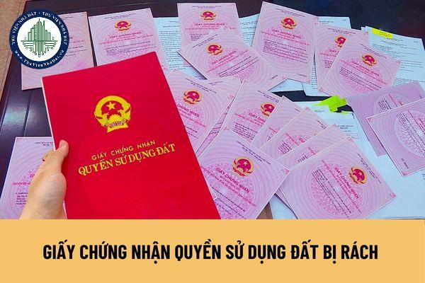 Giấy chứng nhận quyền sử dụng đất bị rách có được cấp đổi lại hay không?