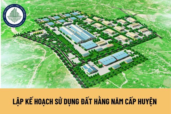 Lập kế hoạch sử dụng đất hằng năm cấp huyện có căn cứ vào hiện trạng sử dụng đất hay không?