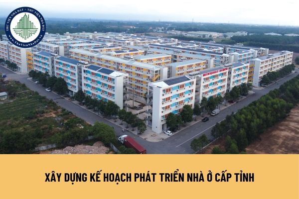 Căn cứ xây dựng kế hoạch phát triển nhà ở cấp tỉnh có bao gồm chương trình phát triển nhà ở cấp tỉnh không?